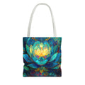 Vibrant Lotus Tote Bag – Eco-Friendly 100% Cotton Shoulder Bag