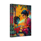 Baby Krishna and Yashoda Universe in Mouth Wall Art