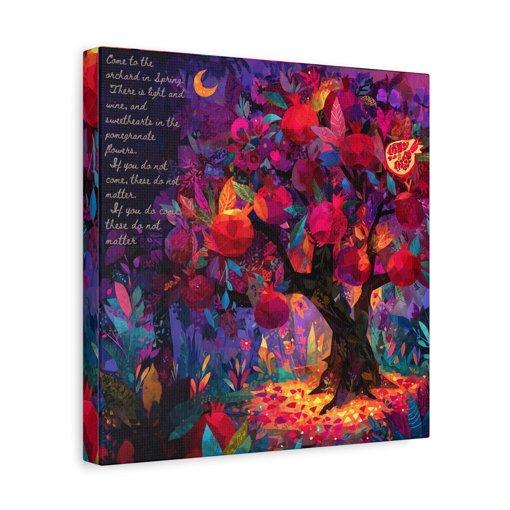 Pomegranate Tree Rumi Quote Art Print