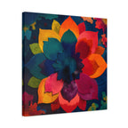 Spectrum Lotus | Lotus Wall Art Colorful Mandala Painting Symbolizing Inner Growth