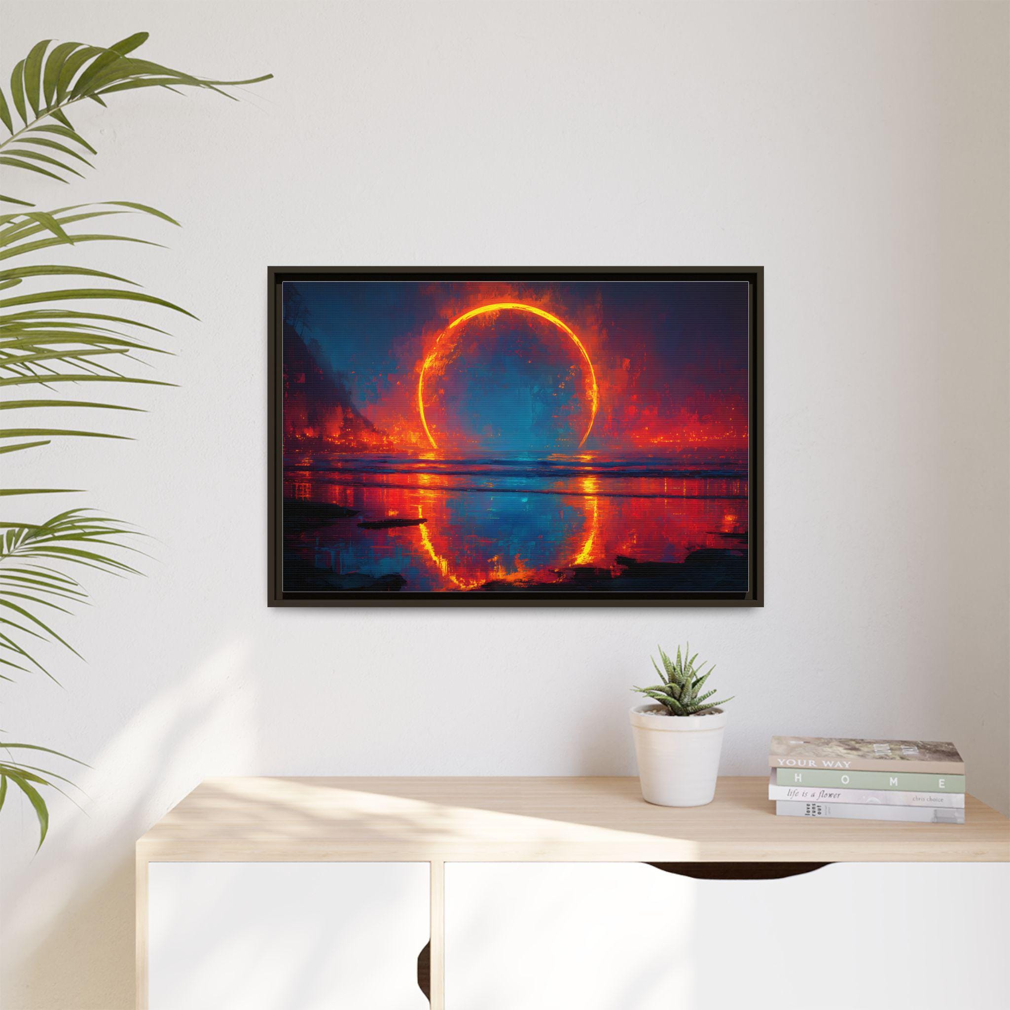 Eclipse Witness: The Horizon of Awe Celestial Fine Art Print