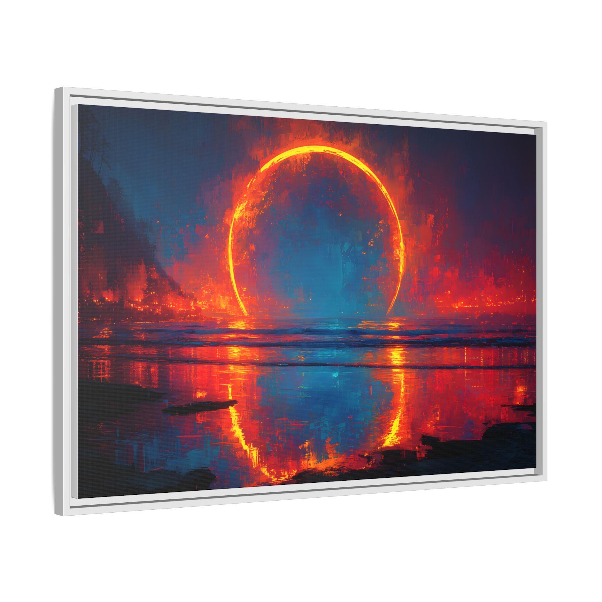 Eclipse Witness: The Horizon of Awe Celestial Fine Art Print