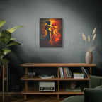 Tango Dancers Canvas Print, Oil Painting Style, Cosmic Art