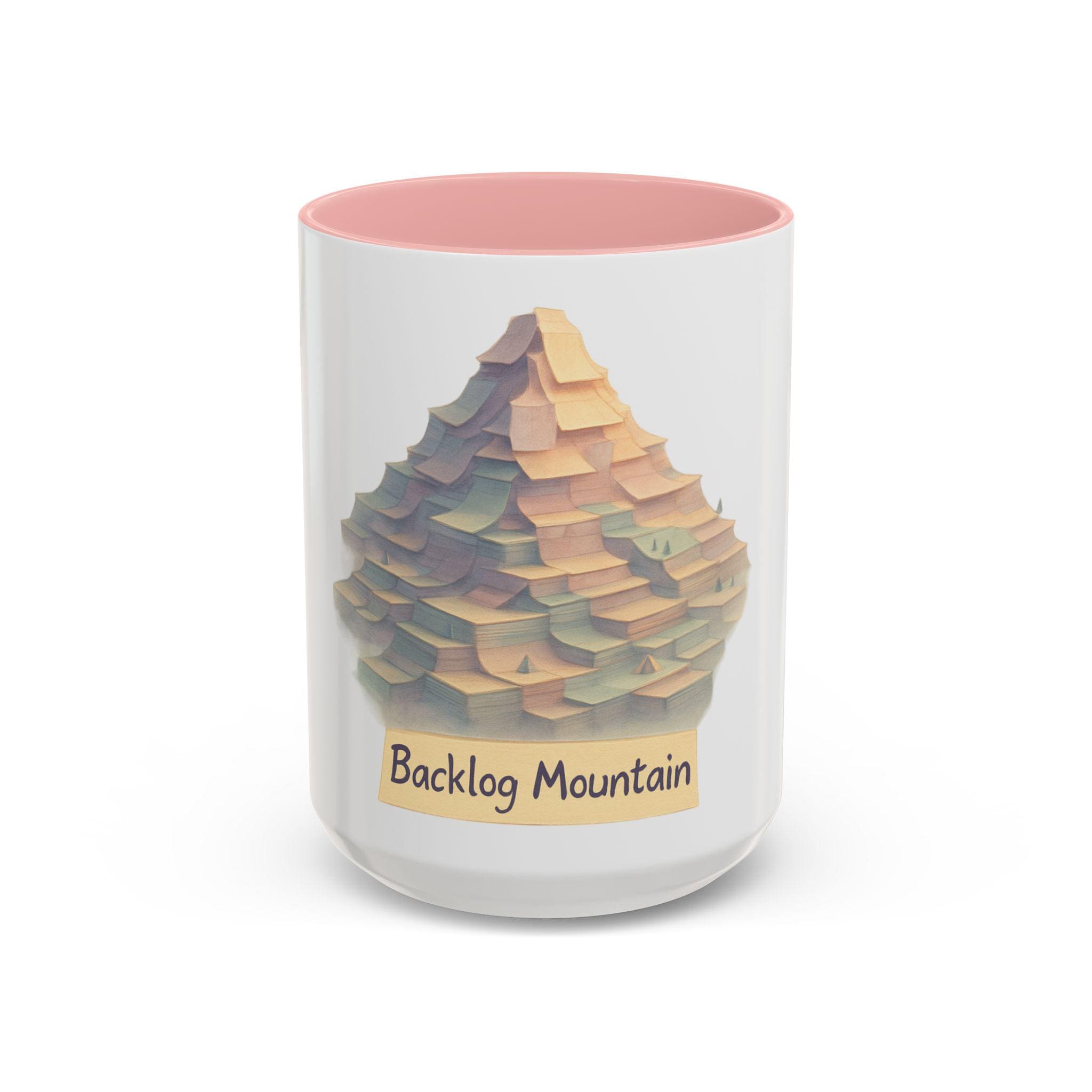 Product Manager Coffee mug featuring a Backlog Mountain | Accent 11oz 15oz