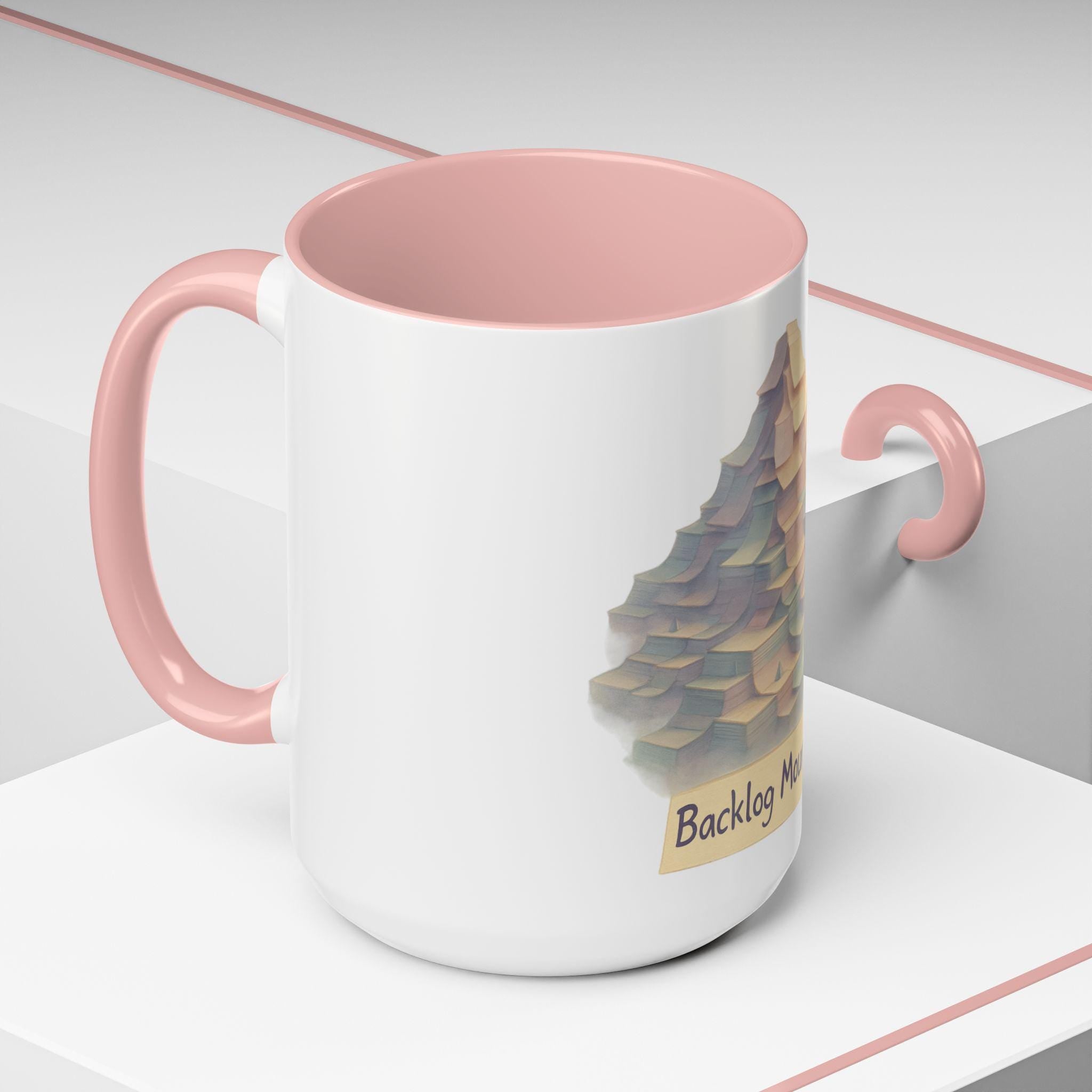 Product Manager Coffee mug featuring a Backlog Mountain | Accent 11oz 15oz
