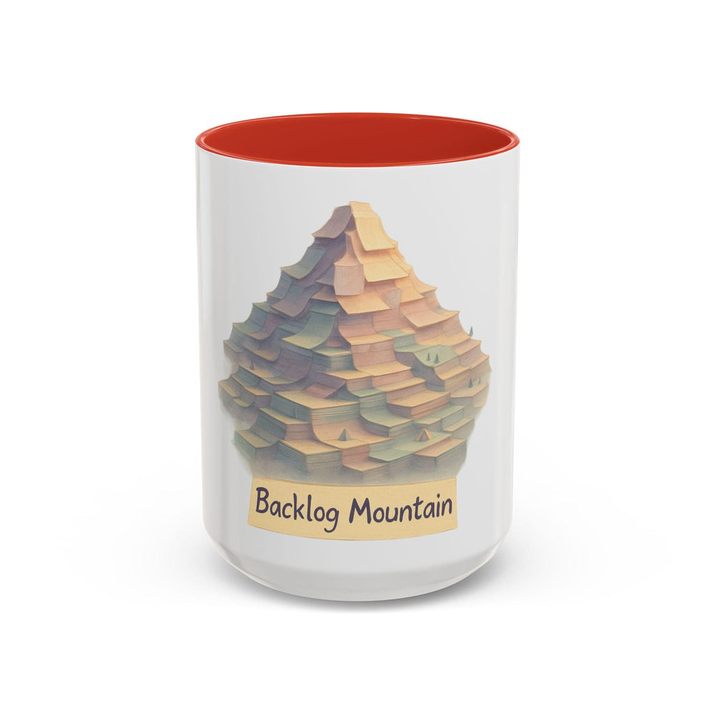 Product Manager Coffee mug featuring a Backlog Mountain | Accent 11oz 15oz