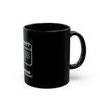 Calendar Fully Booked Mug | Black Ceramic Coffee Cup