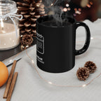 Calendar Fully Booked Mug | Black Ceramic Coffee Cup