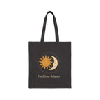 Sun and Moon Illustration Tote Bag | Celestial Canvas Tote