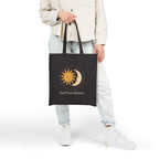 Sun and Moon Illustration Tote Bag | Celestial Canvas Tote