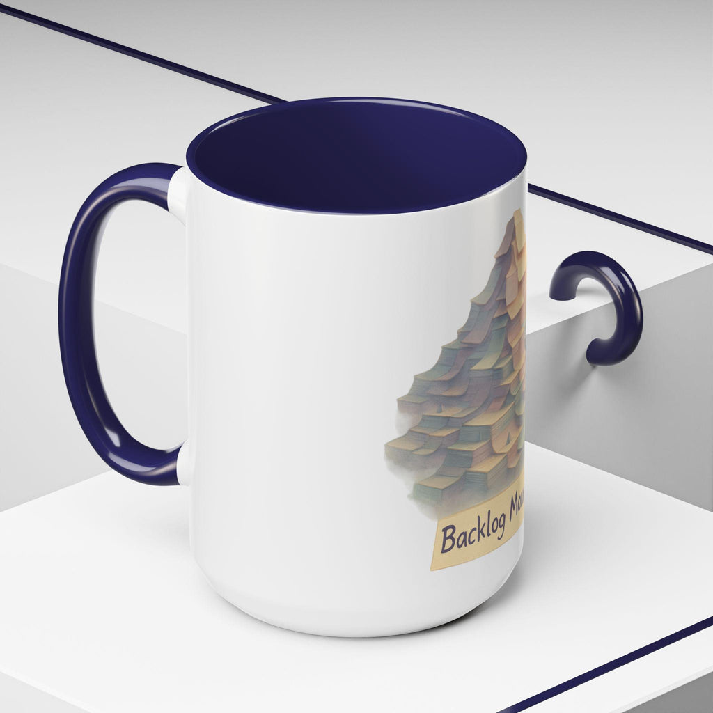 Product Manager Coffee mug featuring a Backlog Mountain | Accent 11oz 15oz