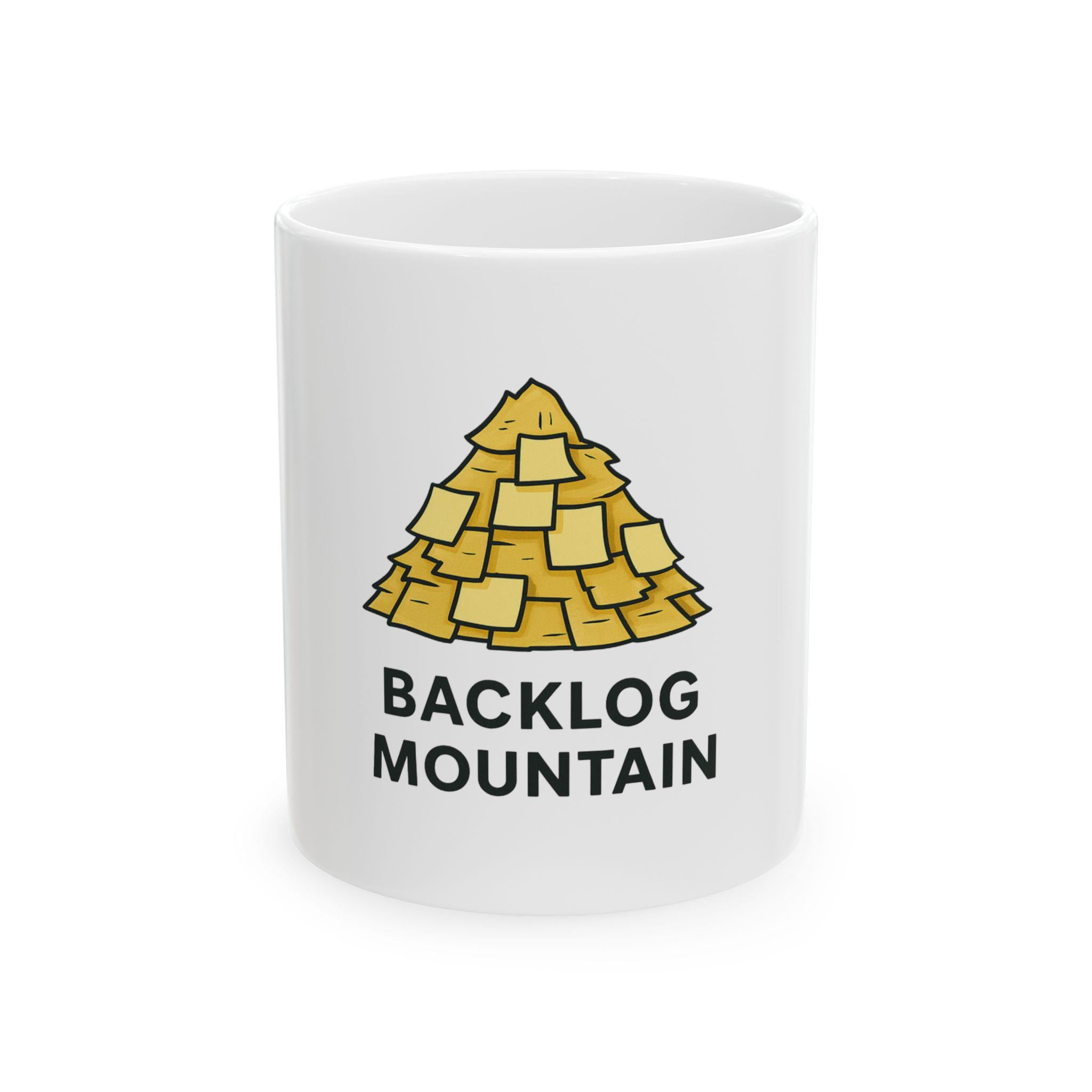 Backlog Mountain Mug | Funny Product Manager Coffee Cup