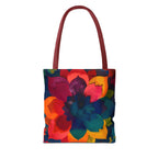 Spectrum Lotus Tote Bag | Colorful Mandala Flower Tote | Boho Lotus Bag | Indian Art Tote | Yoga & Meditation Carryall